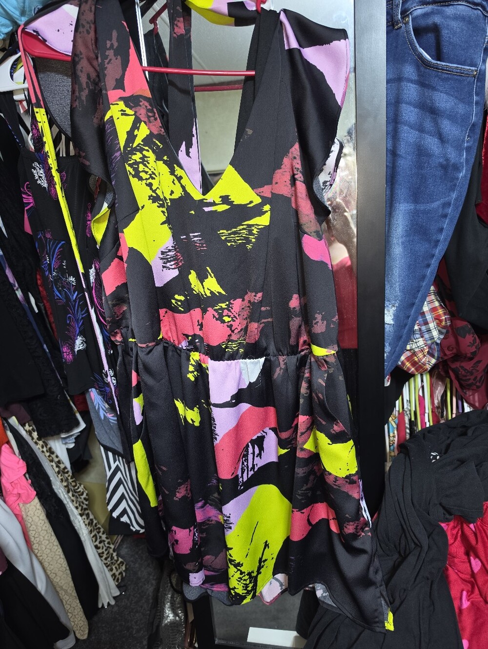City Chic Abstract Playsuit 20